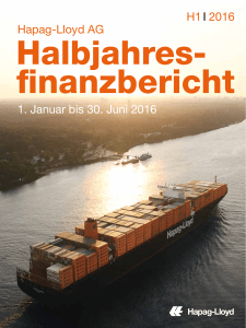 Halbjahresfinanzbericht 2016 - Hapag