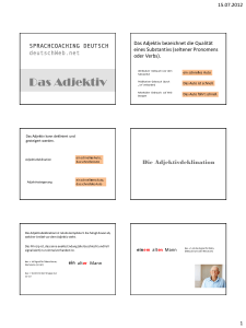 Das Adjektiv - Deutschweb.net