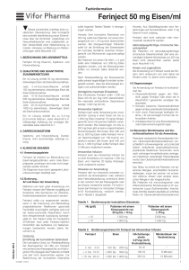 Ferinject 50 mg Eisen/ml