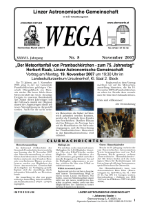 WEGA - Linzer Astronomische Gemeinschaft