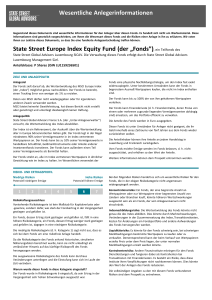 State Street Europe Index Equity Fund P Shares