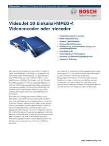 VideoJet 10 Einkanal-MPEG-4 Videoencoder oder