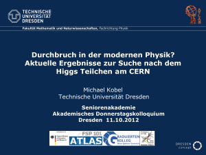 Durchbruch in der modernen Physik? Aktuelle