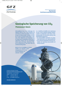 Geologische Speicherung von CO2