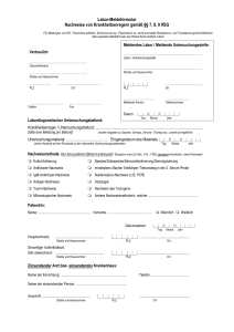 Labor-Meldeformular Nachweise von - Rhein-Lahn