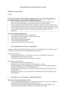 Information für Anwender RamiLich® 2,5 mg Tabletten