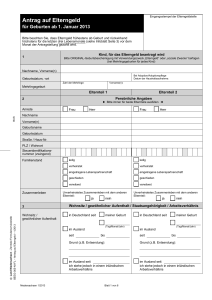 Antrag auf Elterngeld für Geburten ab 01.01.2013