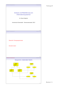 Analyse und Modellierung von Informationssystemen Diagramm