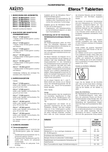 Eferox Tabletten - SRZ - Fachinformationsdienst