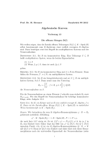 Algebraische Kurven