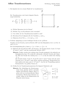 Affine Transformationen