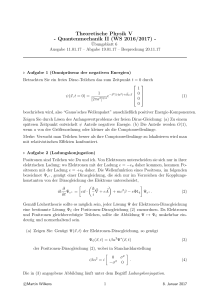 Theoretische Physik V - Quantenmechanik II (WS