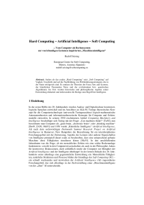 Hard Computing −Artificial Intelligence