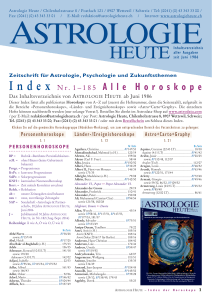 Index Nr. 1–185 Alle Horoskope