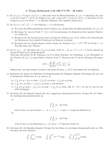 6. ¨Ubung Mathematik 2 für MB/VT/WI – 28.4.2010