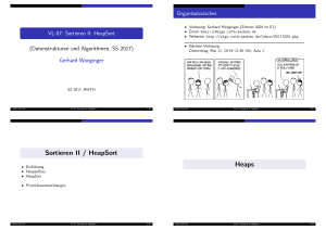 VL-07: Sortieren II: HeapSort