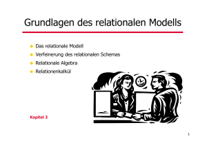 Grundlagen des relationalen Modells