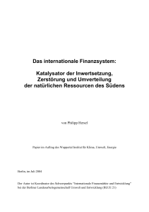 Das internationale Finanzsystem