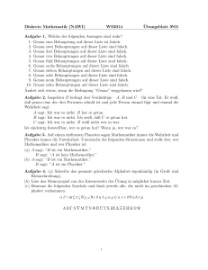 Diskrete Mathematik (NAWI)