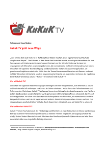 KuKuK-TV geht neue Wege