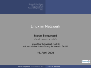 Linux im Netzwerk - LUSC