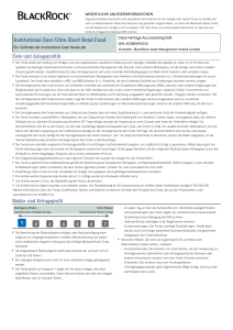 Institutional Euro Ultra Short Bond Fund