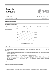 Analysis 1 4. Übung - TU Darmstadt/Mathematik