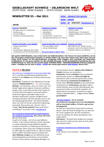 Die Gesellschaft Schweiz – Islamische Welt (GSIW) verurteilt die