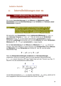 Kap. 11 weiter (Teil II): Intervall