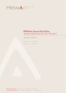 PRISMA Smart Portfolio - PRISMA Anlagestiftung