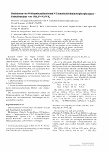 Reaktionen von Wolframhexafluorid mit N