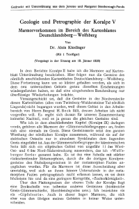 Geologie und Petrographie der Koralpe V