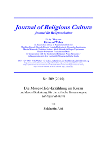 Journal of Religious Culture - Drucken - Goethe