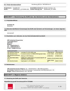 EG-Sicherheitsdatenblatt