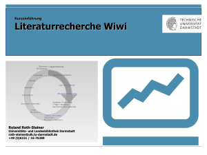 Literaturrecherche Wiwi - TUprints