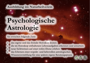 Psychologische Astrologie - Naturheilverein Bodensee eV