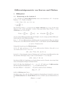 Differentialgeometrie von Kurven und Flächen