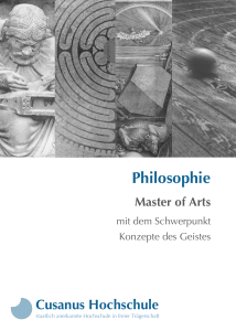 Philosophie - Cusanus Hochschule