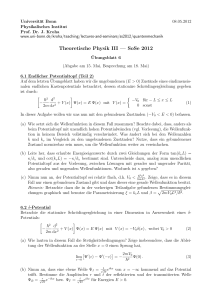 Theoretische Physik III — SoSe 2012