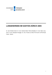 Lungenkrebs im Kanton Zürich im Jahr 2005