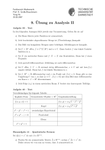9.¨Ubung zu Analysis II - TU Darmstadt/Mathematik