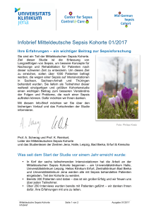 Infobrief Mitteldeutsche Sepsis Kohorte 01/2017