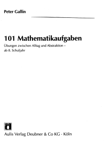 101 Mathematikaufgaben