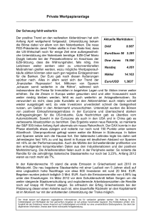 Marktbericht April 2014 - Volksbank Ulm