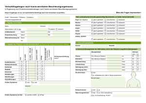 Verlaufsfragebogen - Schweizerischer Versicherungsverband SVV