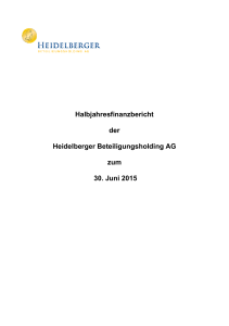 HFB 30.06.2015 final - Heidelberger Beteiligungsholding AG
