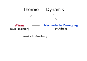 Thermo – Dynamik