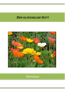 Ralf Küßner DER GLÜCKSELIGE GOTT