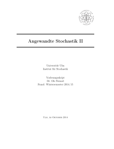 Angewandte Stochastik II