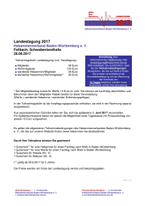 Landestagung 2017 - Fortbildungen für Hebammen